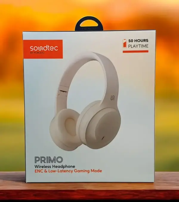 PORODO PRIMO WIRELESS HEADPHONE | ENC & LOW-LATENCY GAMING MODE | BAGE